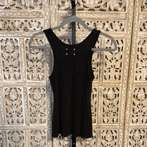 Free People Black Tiger Graphic Women's Tank Top - Picture 3 of 3